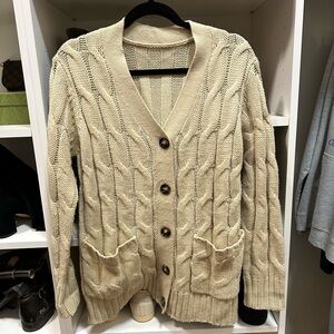 Button-front cardigan in Sand size M
Gently worn